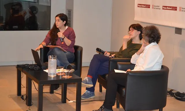 Mireia Garrido participant a la presentació del monogràfic 'Voluntariat i discapacitat'.