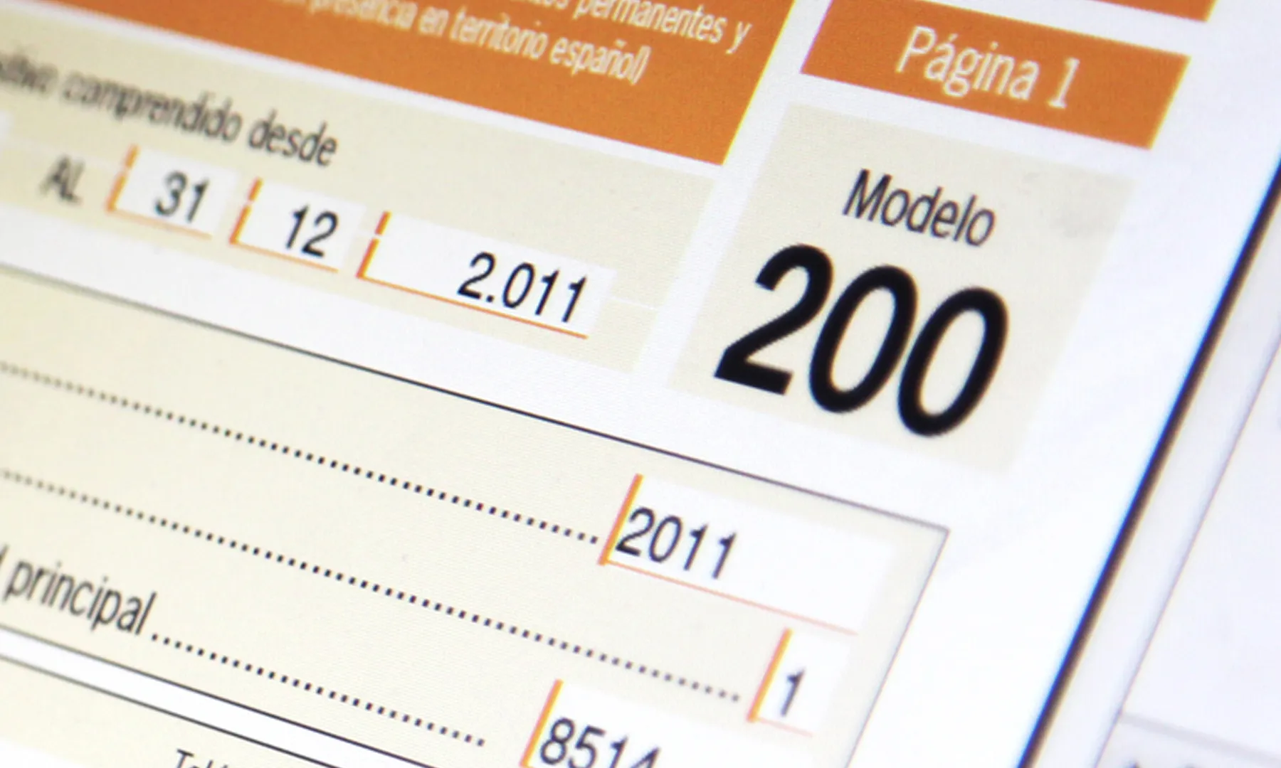 El model 200 és amb el qual es declara l'Impost de Societats. Font: Microdata.