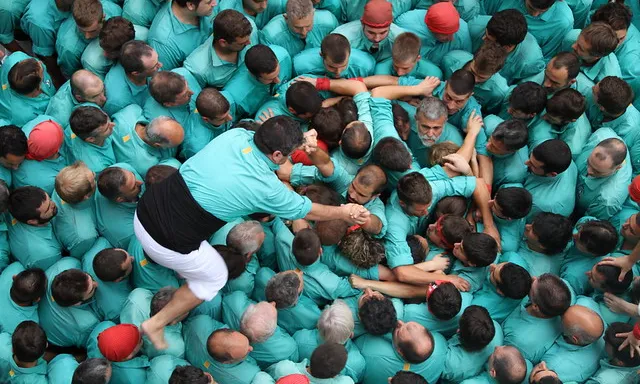 Fotografia dels Castellers de Vilafranca