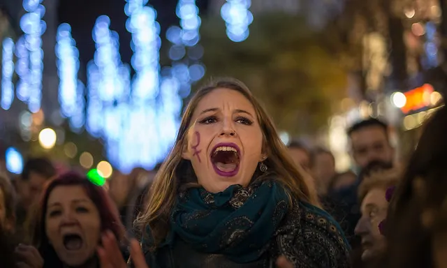 Manifestació contra la violència sexual.