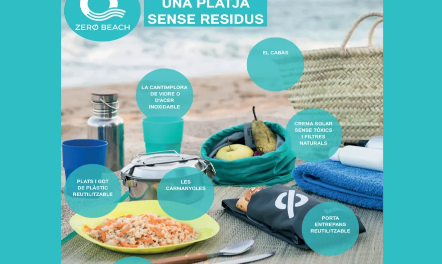 Objectiu Rezero suggereix propostes per una vida sense residus, a casa i quan anem a la platja. A través de les xarxes socials cada persona pot enviar idees per facilitar la vida #residuzero.