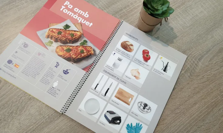 El llibre de cuina fàcil és fruit del projecte europeu 'EasyCookings'.