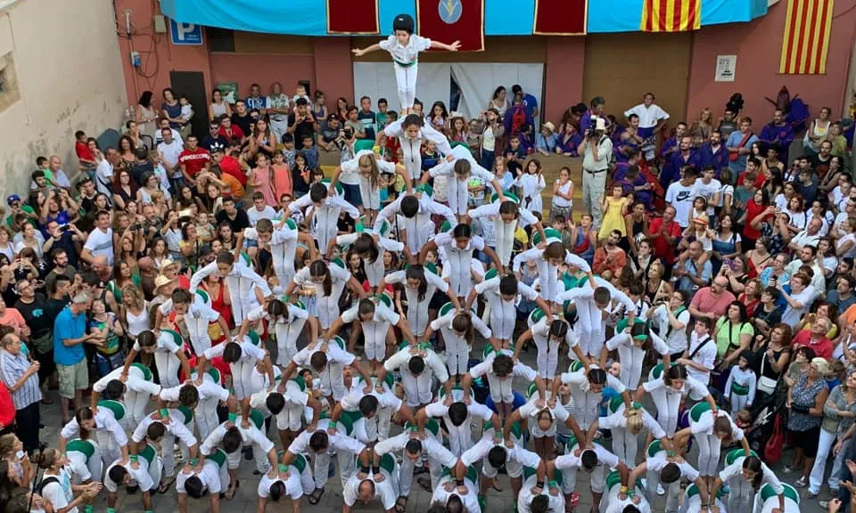 Els Falcons de Vilafranca, una de les colles sotasignants del comunicat conjunt