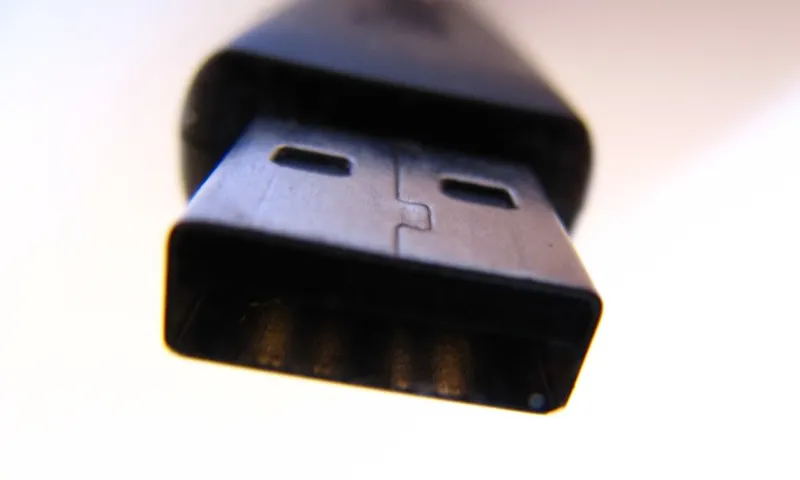 Fotografia d'un clauer USB. 