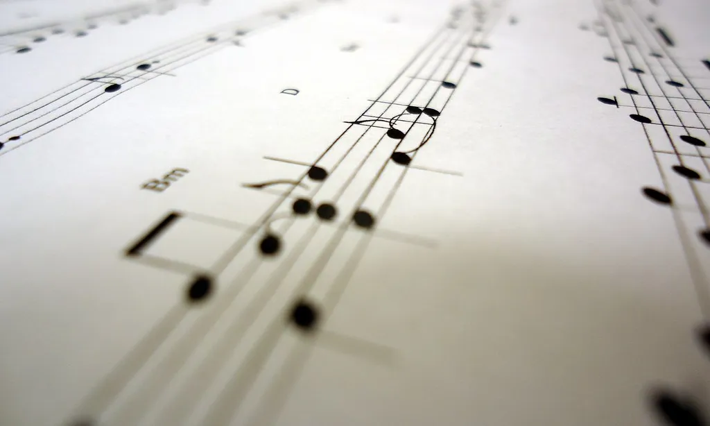 Sheet music for "Still Alive", great song.