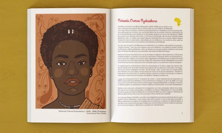 Interior llibre 'African-meninas'