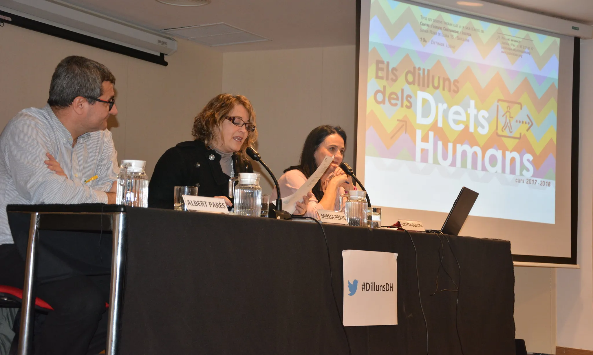 Taula de ponents conferència 'Dilluns dels Drets Humans'