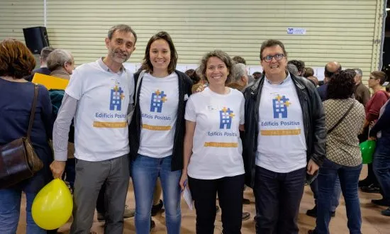 Equip creador de la iniciativa 'Edificis Positius'.