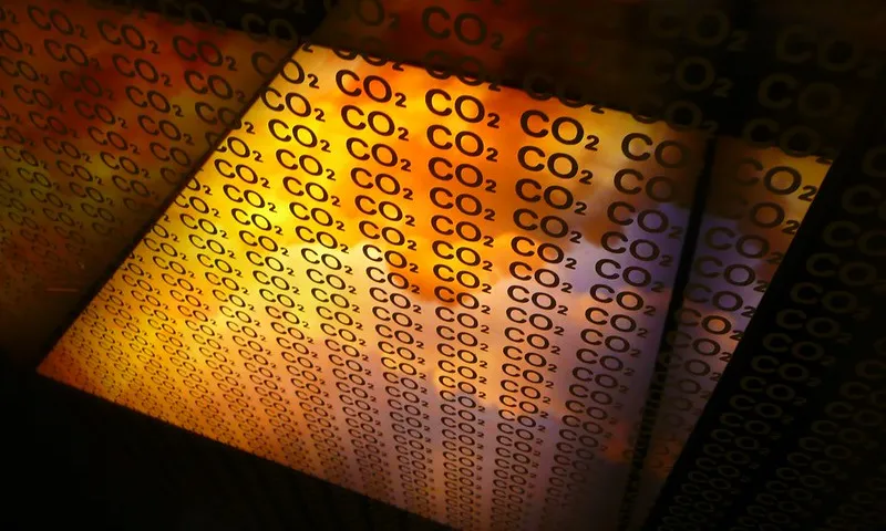 Fotografia d'un cartell amb CO2. Imatge de neufcent9. Llicència d'ús CC BY-NC-ND 2.0