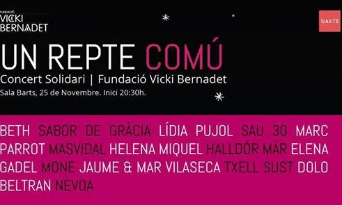 La Fundació Vicki Bernadet va realitzar un concert solidari a la Sala BARTS.