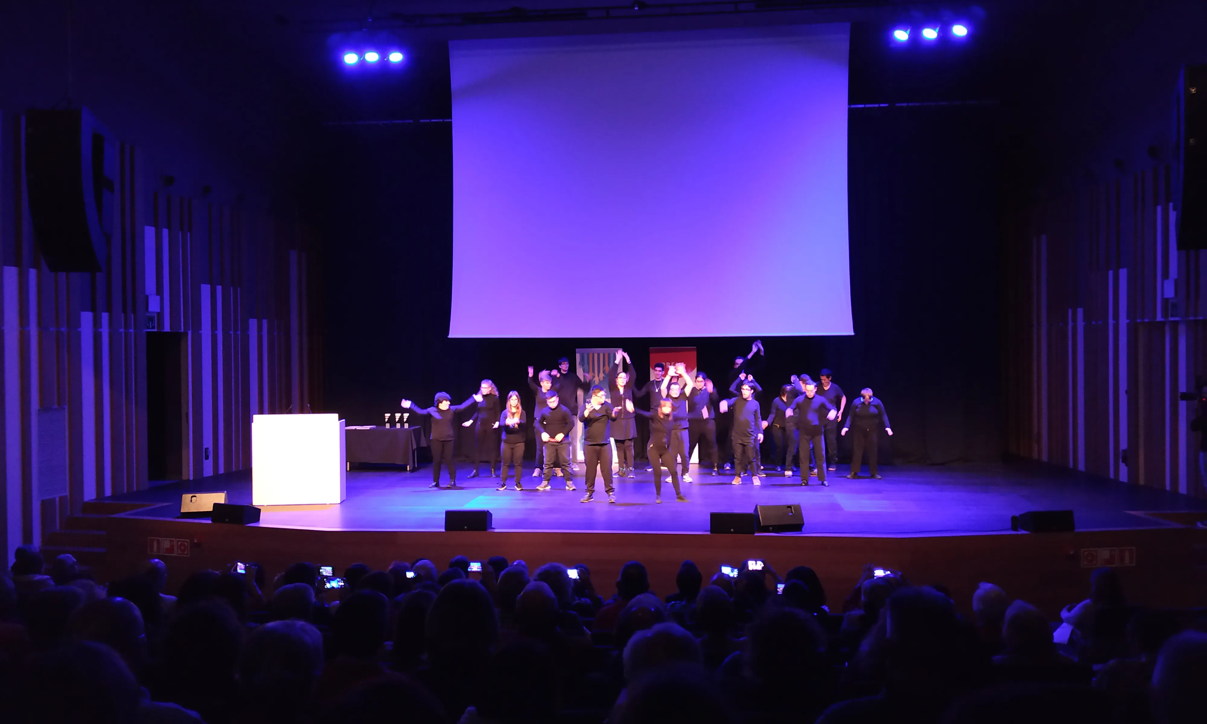 L'acte, celebrat a l'Auditori Eduard Toldrà de Vilanova i la Geltrú, va comptar amb un espectacle de dansa. 
