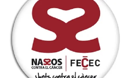 Xapa de la campanya 'Nassos contra el càncer'.