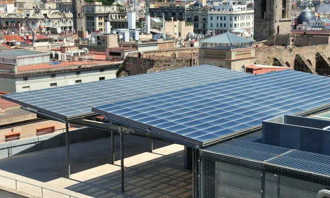 Potenciar les energies renovables és un dels eixos de la declaració. Font: Ajuntament de Barcelona.