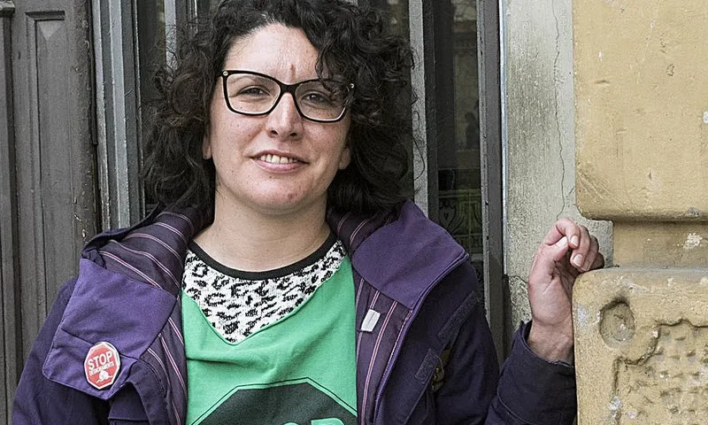 Lucía Delgado, portaveu de la Plataforma d'Afectats per la Hipoteca.