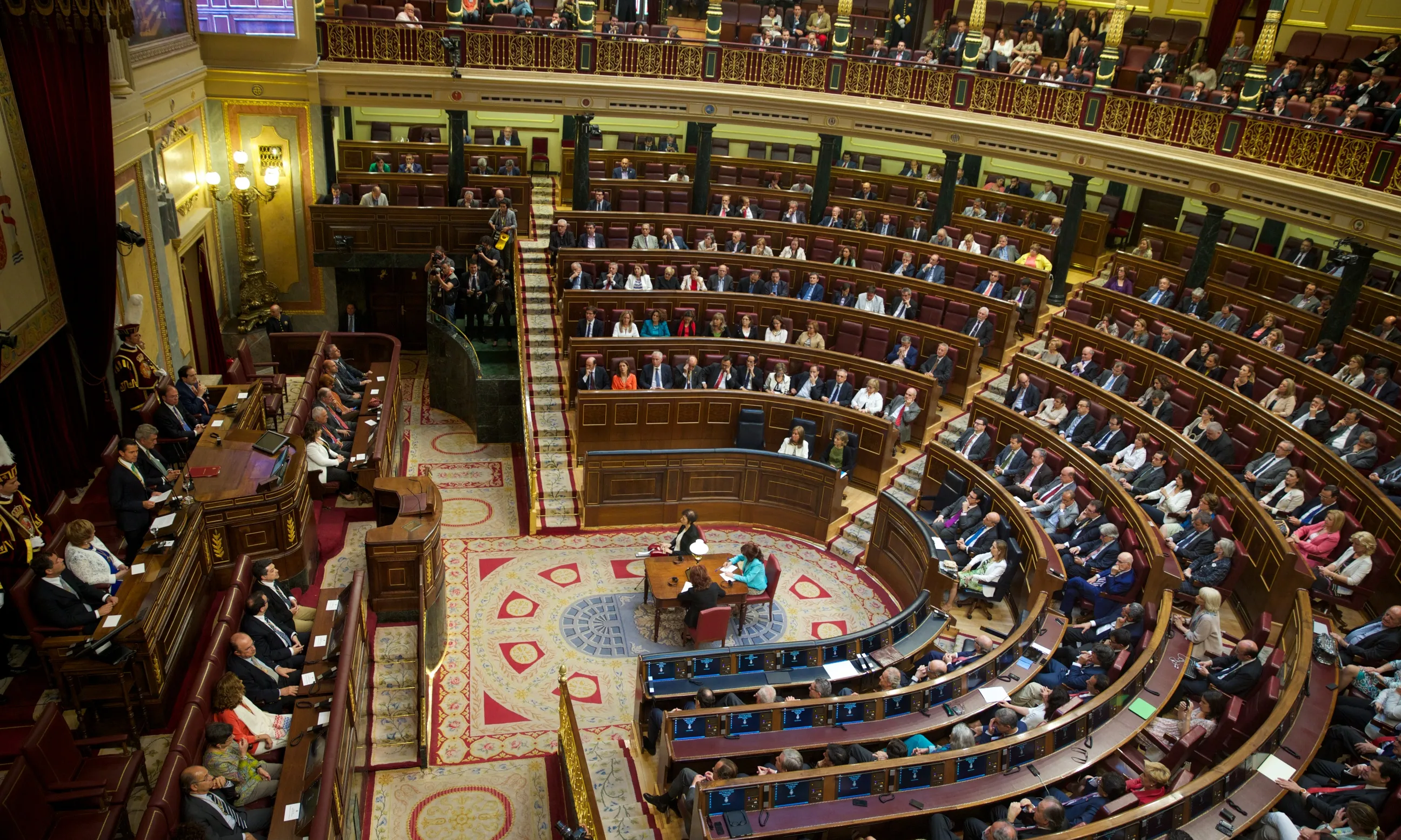 Congrés dels Diputats amb els diputats i diputades presents al ple.