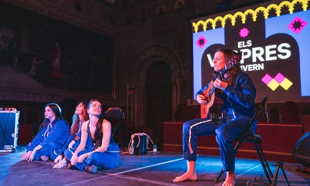 Isabelle Laudenbach és la guitarrista de LaboratoriA. Font: LaboratoriA.