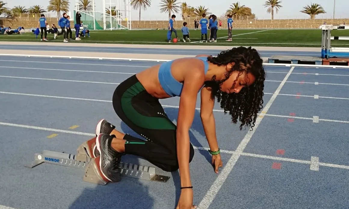 Laura Alonso és atleta del Centre d'Entrenament d'Atletisme la Mar Bella (CEAM). Font: Laura Alonso.