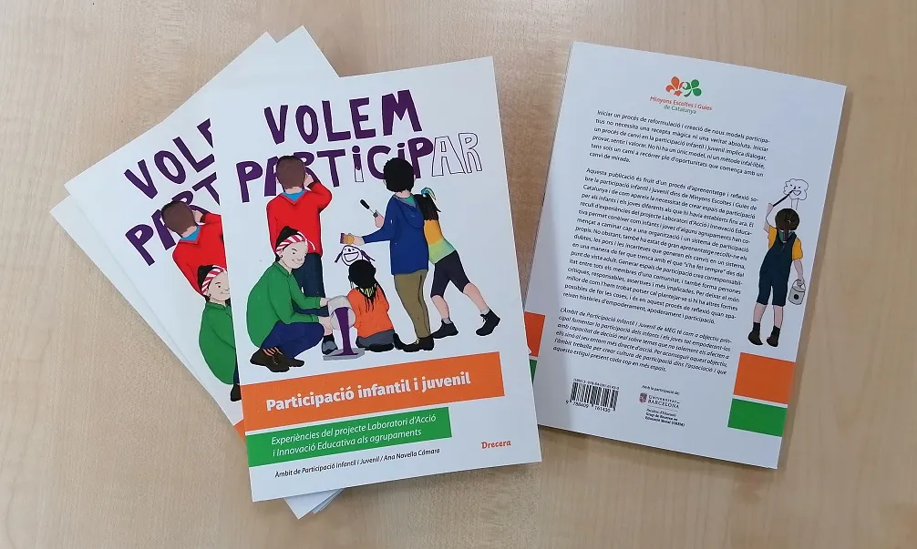 Publicació 'Participació infantil i juvenil.Experiències del projecte Laboratori d’Acció i Innovació Educativa als agrupaments' de MEG