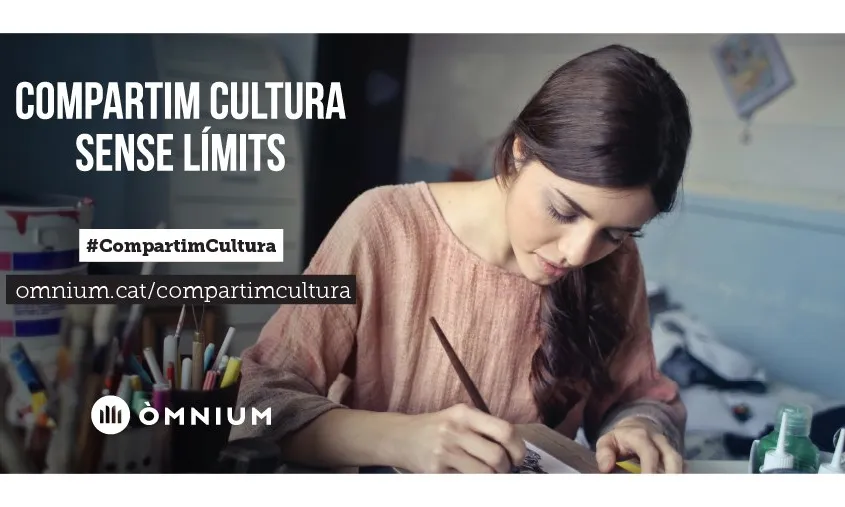 #CompartimCultura iniciativa d'Òmnium Cultural per fomentar la cultura catalana durant el confinament.