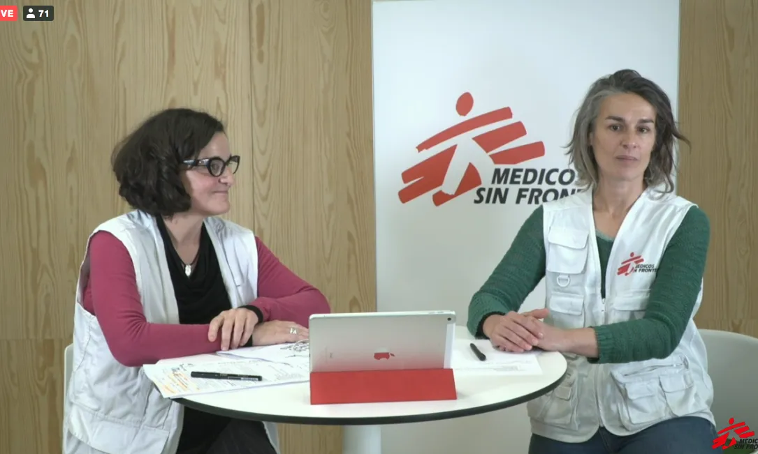 Silvia Álvarez i Montserrat Bartui (Metges Sense Fronteres)