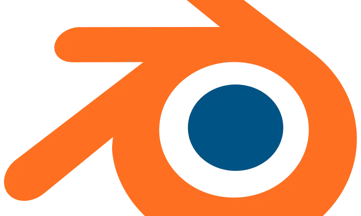 Logotip del programa Blender. Imatge de la Blender Foundation. Llicència d'ús de domini públic. 
