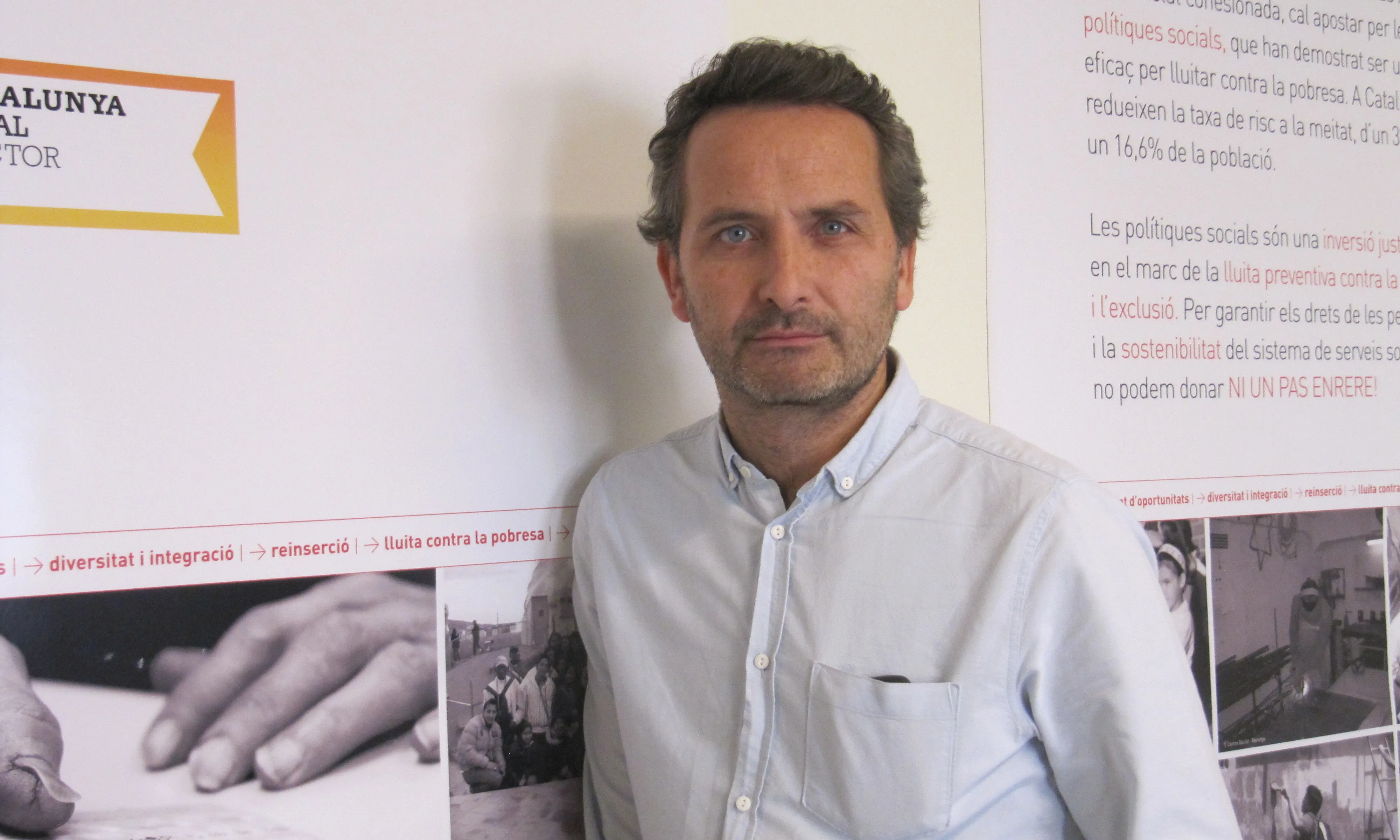Jordi Gusi, gerent d'ECAS (Entitats Catalanes d'Accisó Social)