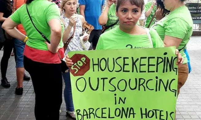 Las Kellys és un col·lectiu que lluita contra la subcontractació de les cambreres de pis