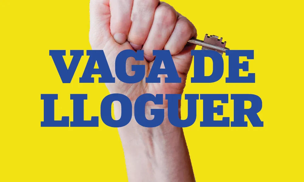 Imatge gràfica de la campanya demanant la vaga de lloguers.