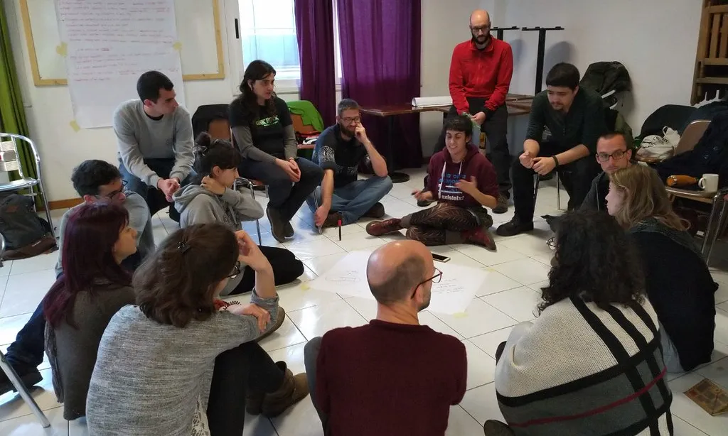 Trobada de la comunitat Pam a Pam a Sabadell al febrer.