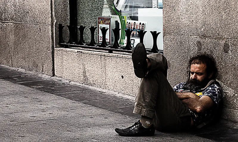 Fotografia d'una persona que viu al carrer. Imatge de Paloma. Llicència d'ús CC BY-NC-ND 2.0