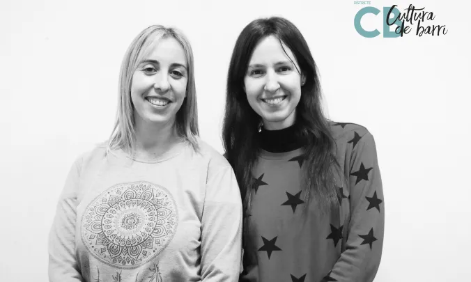 Laura i Gemma, tècniques de coordinació de l'Associació Cultura viva Santboiana.