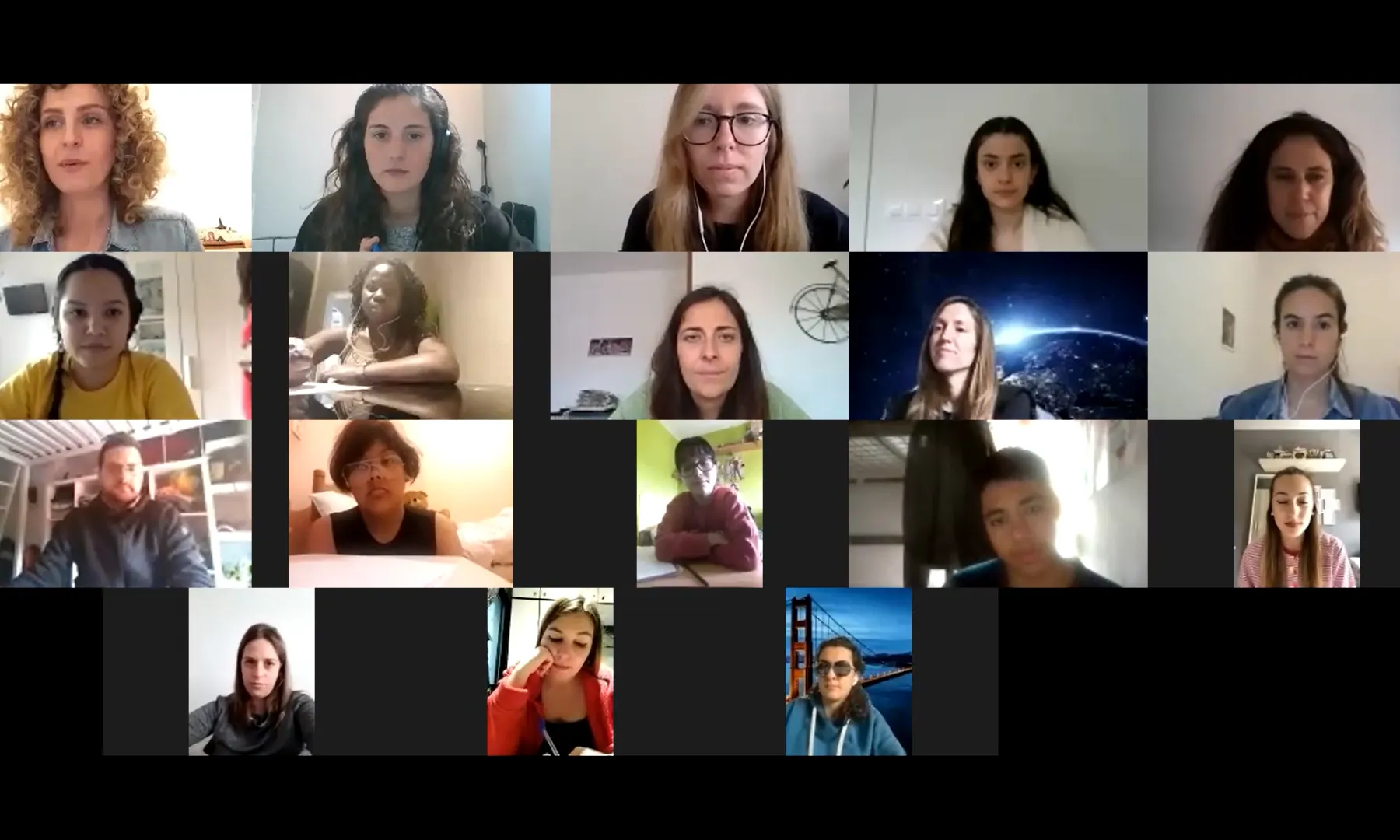 Taller virtual d’emocions dirigit als tàndems i impartit per una voluntària de l’AFEV.