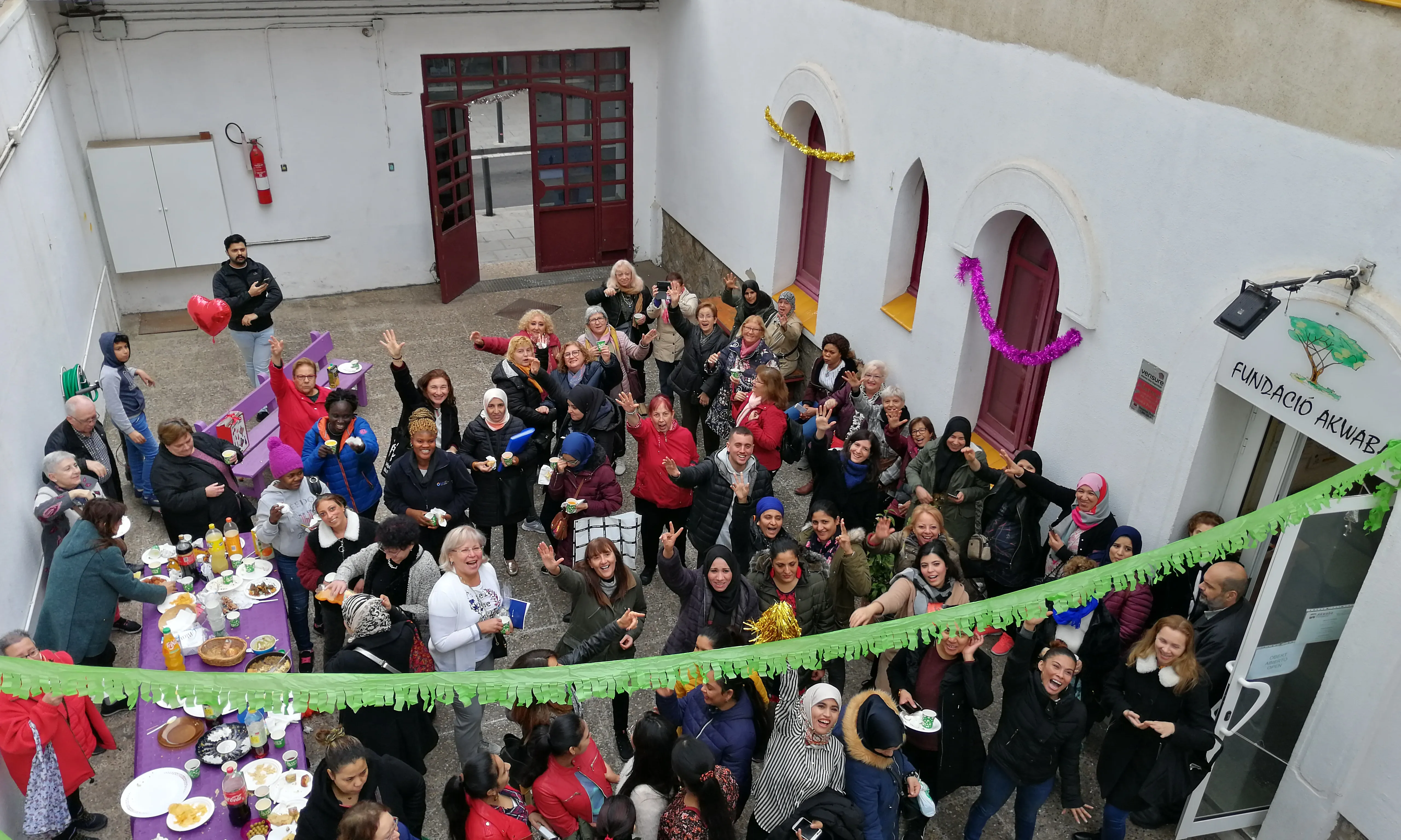 Trobada a l'entitat abans del confinament.