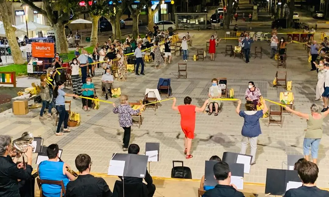 Imatge del concert de sardanes a Bellvís el cap de setmana passat.