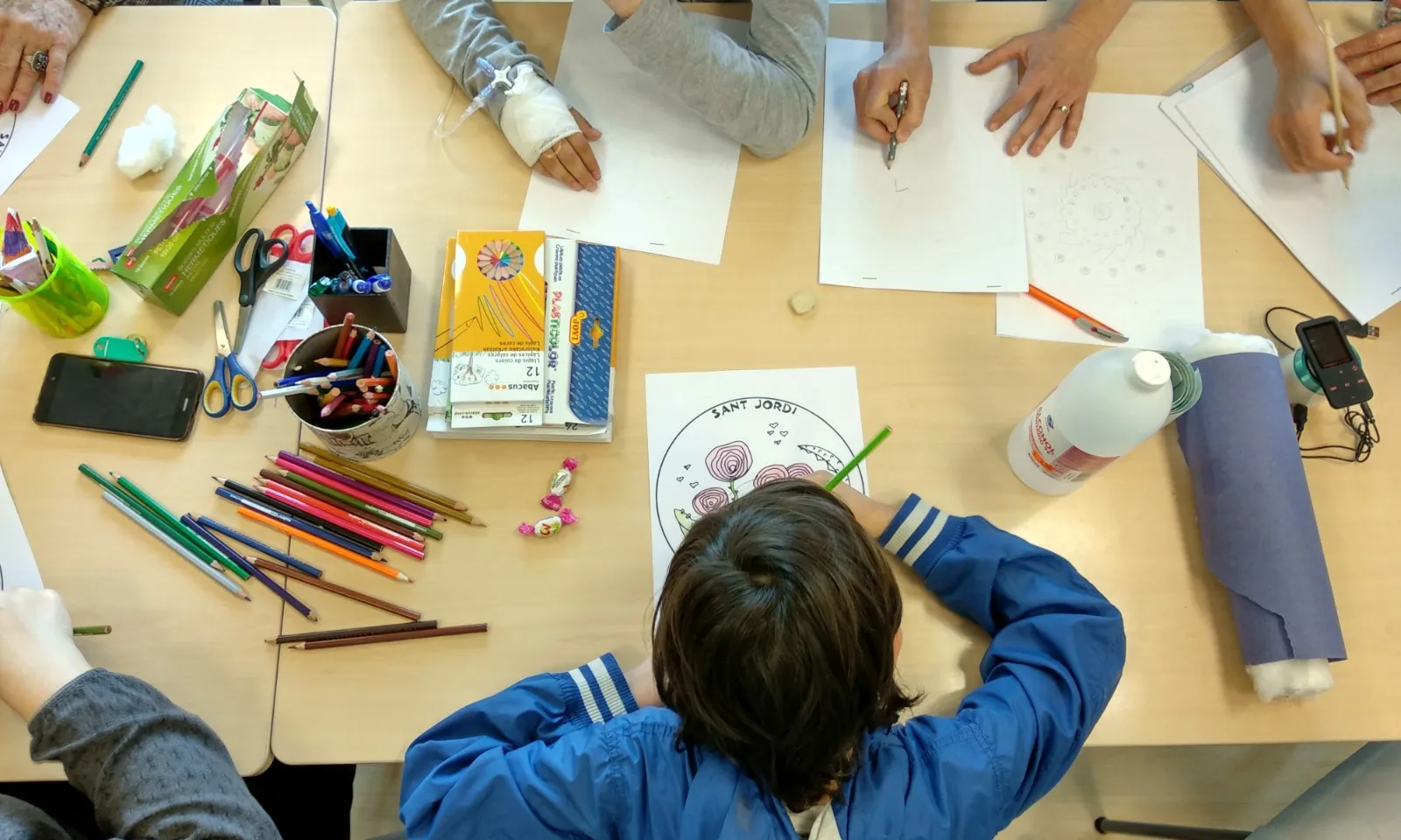 Taller de mandales a l'Hospital de Sant Pau i la Santa Creu