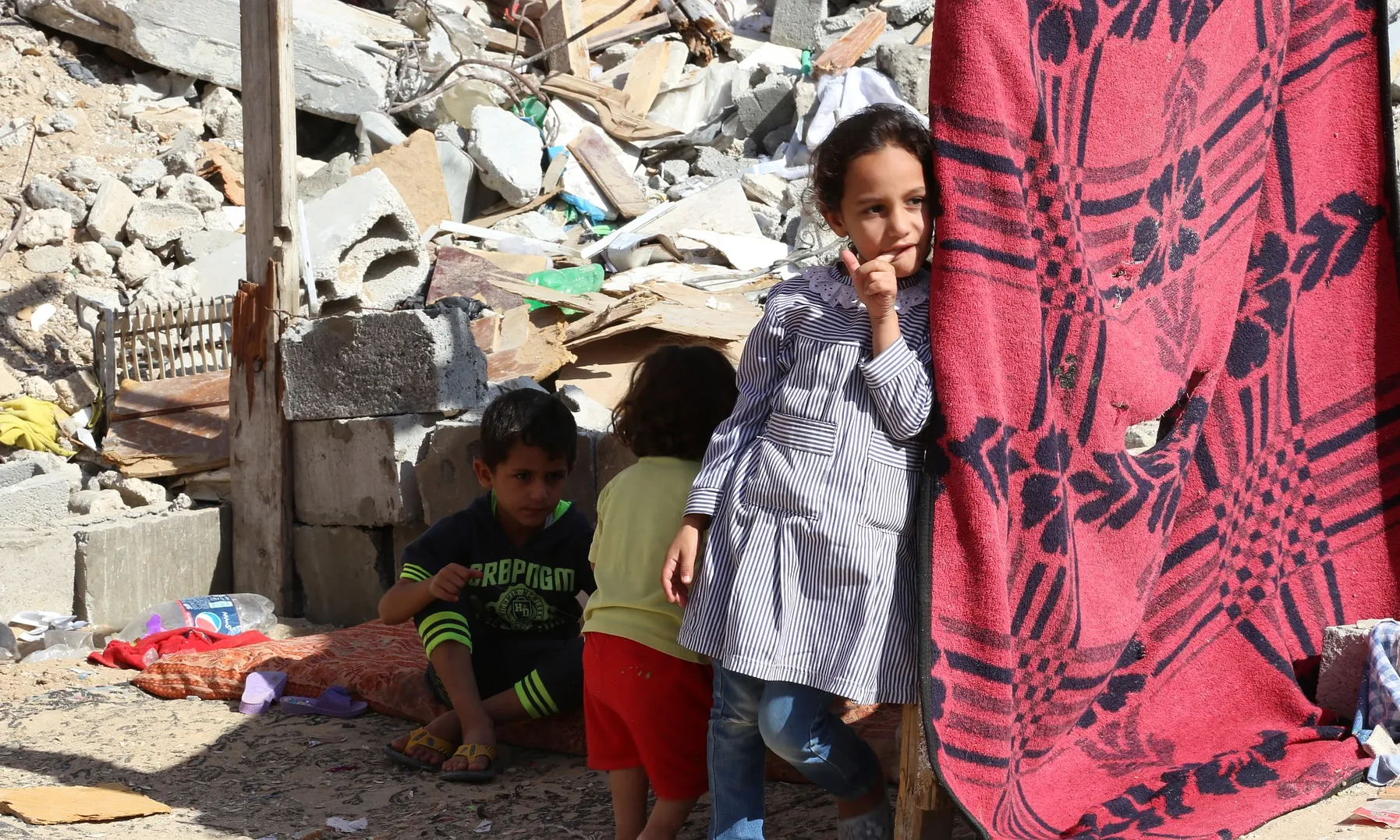Els infants, a la imatge a la Franja de Gaza, el col·lectiu que més pateix en situacions de conflictes armats.