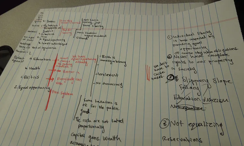Fotografia d'un diagrama de flux. Imatge de thekirbster. Llicència d'ús CC BY 2.0