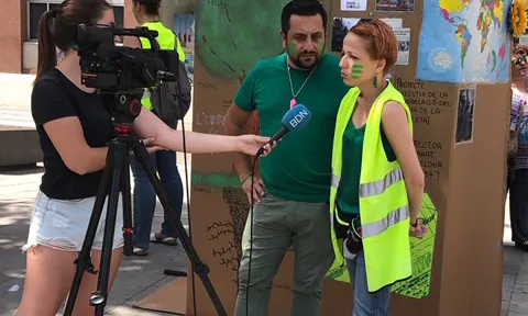 Alex Ovejero i Laura Valcarce, dos dels membres de l'entitat.