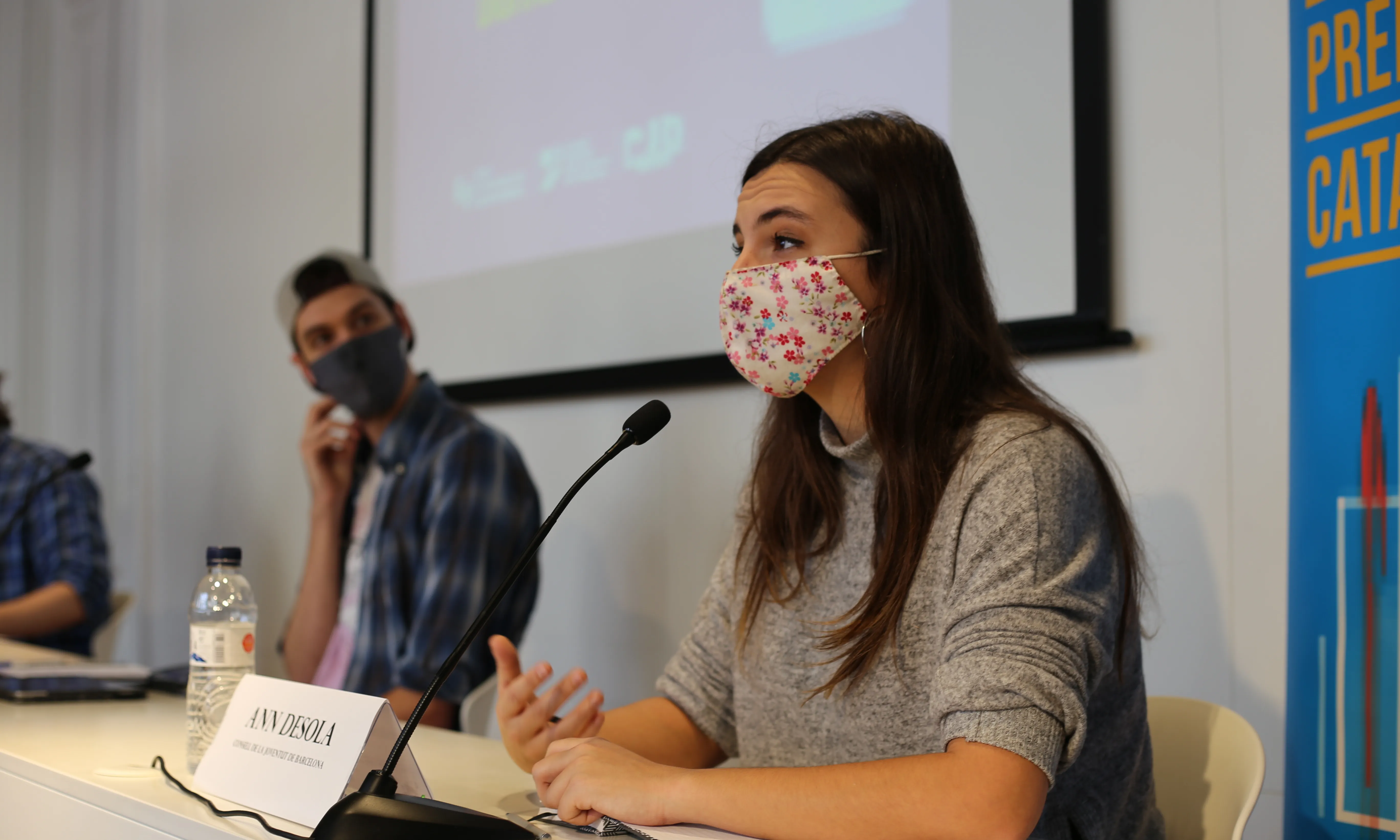 Ann Desolà, del CJB, a la presentació de l'informe sobre el tractament mediàtic dels joves a la premsa