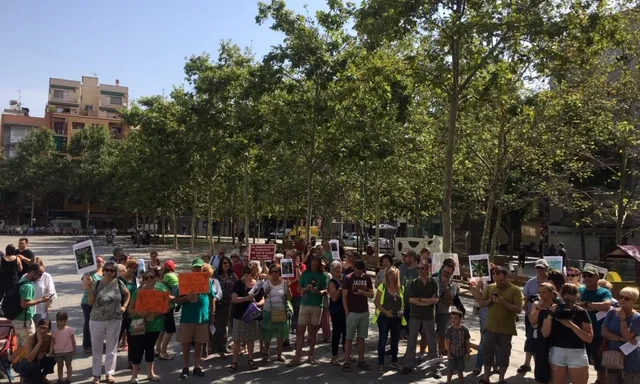 Imatge d'una acció de l'entitat a Sant Adrià del Besòs.