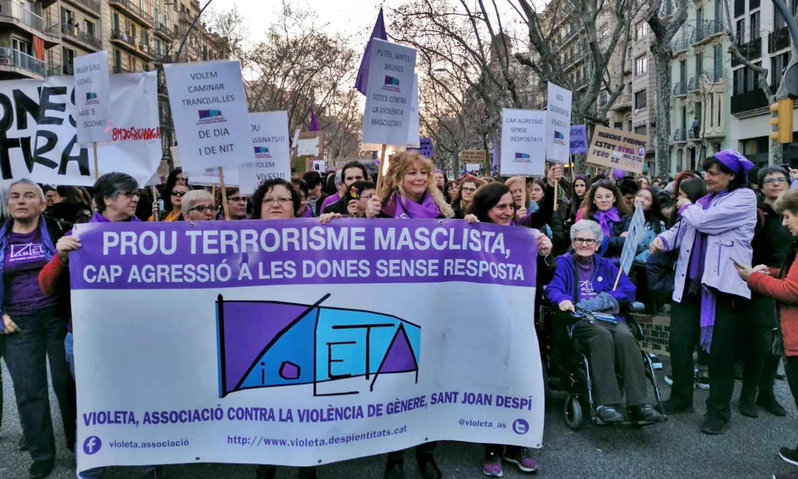 Concentració contra la violència de gènere