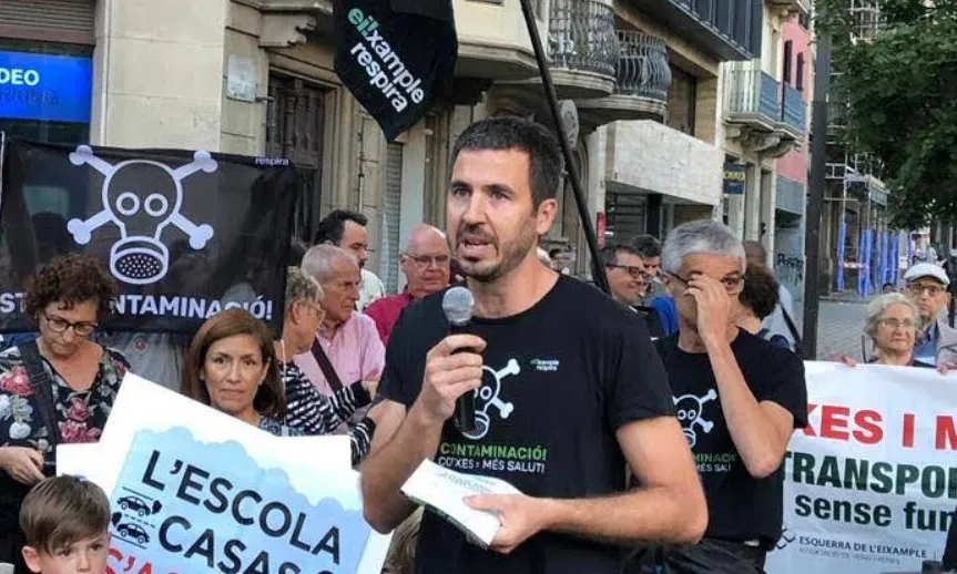 Guille López es el portaveu de l'Eixample Respira
