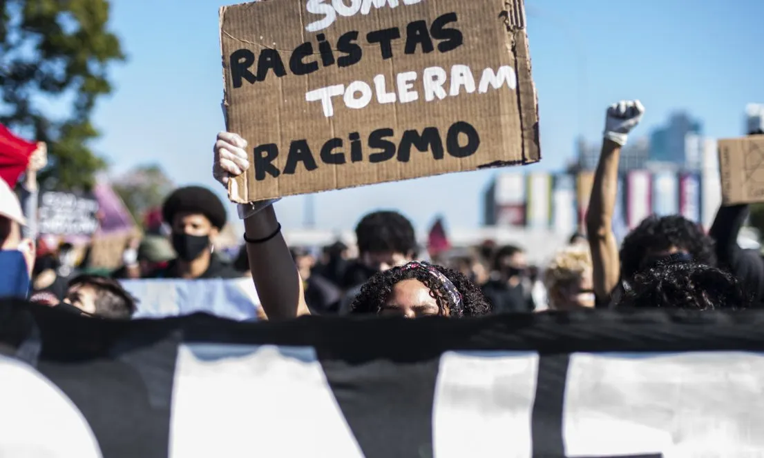 Acte antiracista de Levante Popular da Juventude