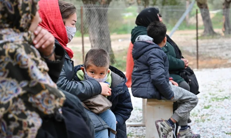 Al camp de persones refugiades de Mória hi malvivien 13.000 persones en un espai pensat per a unes 3.000.