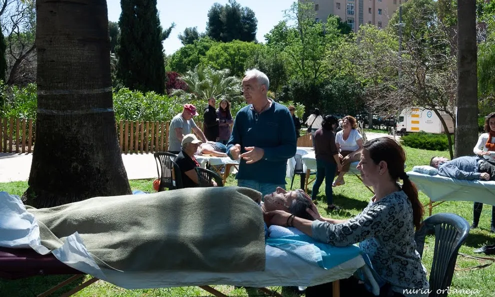XIC9Barris forma part de la Coordinadora Cultural 9 barris, i amb la resta d'entitats organitzen 'La Cultura va de Festa'. A la imatge, el 'Racó paradisíac', una de les activitats més sol·licitades de l'esdeveniment.