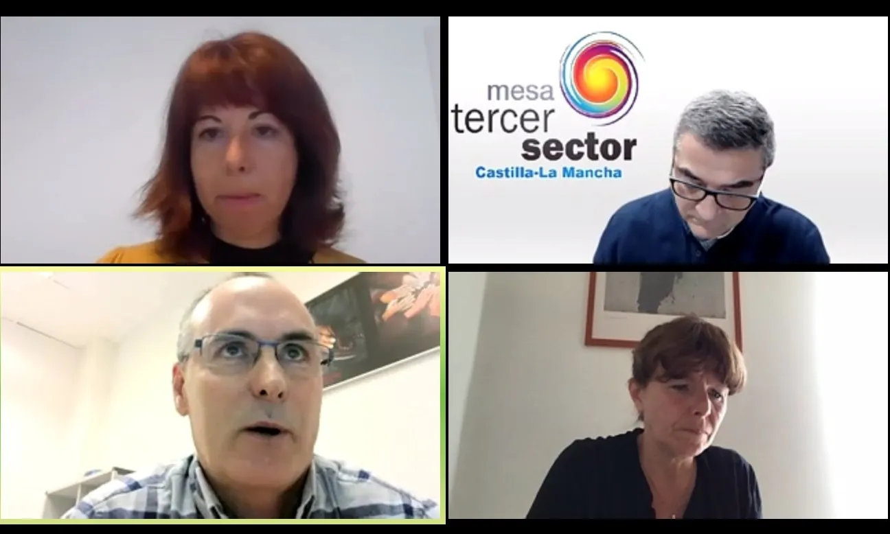 Francina Alsina, presidenta de la Taula del Tercer Sector ha recordat que la llei ha de lluitar contra la crisi social i ha d’assegurar l’enfortiment del tercer sector. Font: Taula del Tercer Sector.