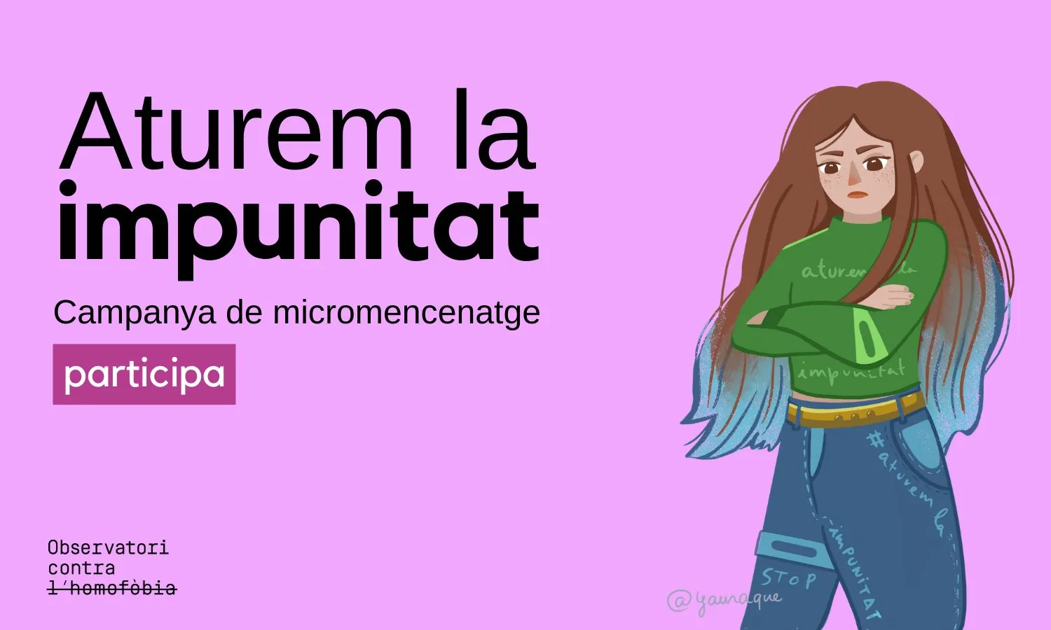 L'Observatori contra l'Homofòbia posa en marxa una campanya de micromecenatge per finançar les acusacions particulars a les víctimes de l’LGTBI-fòbia.