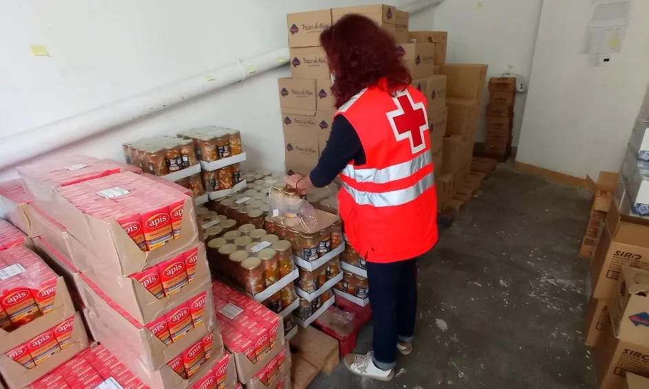 Creu Roja començarà la distribució en els pròxims dies de més de 400 tones d’aliments, que es destinaran a 22.443 persones en situació de vulnerabilitat.