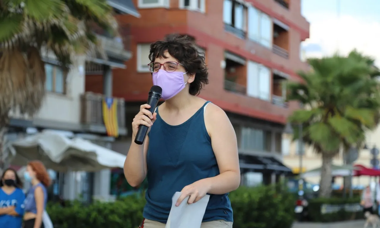 Agnès Sala, portaveu de la plataforma Recuperem El Baix Maresme.