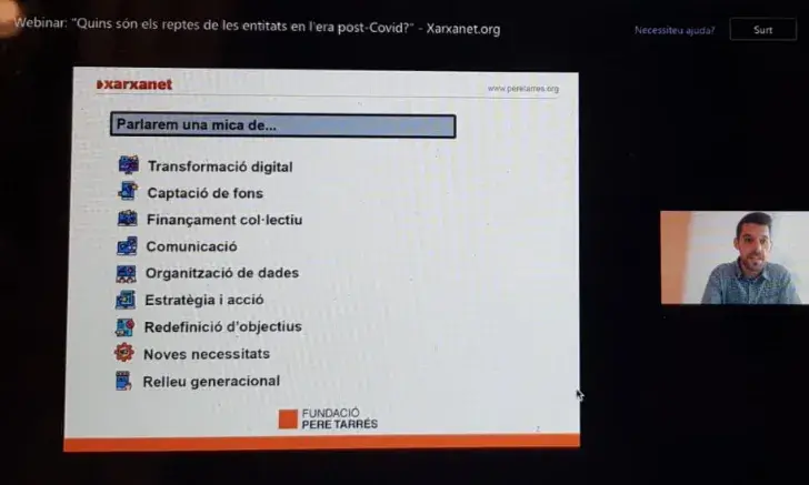 Captura webinar Joan Rosinach
